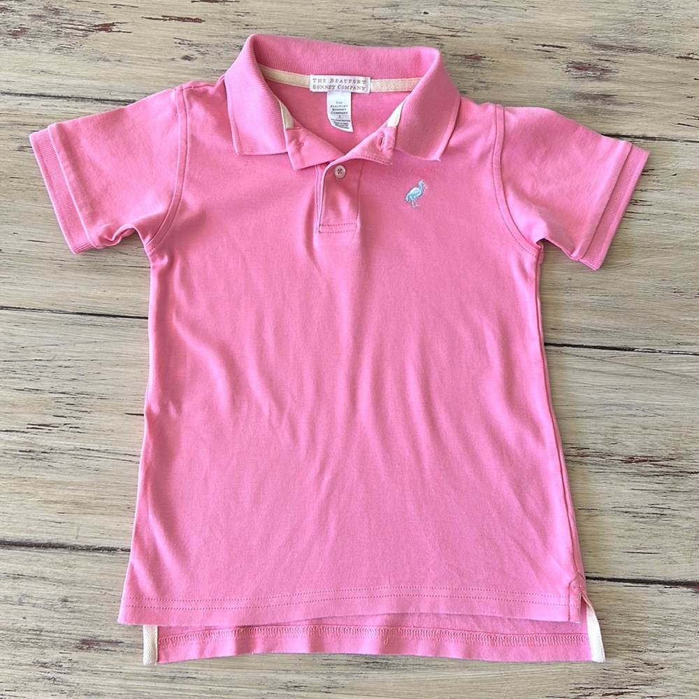 TBBC pink polo shirt